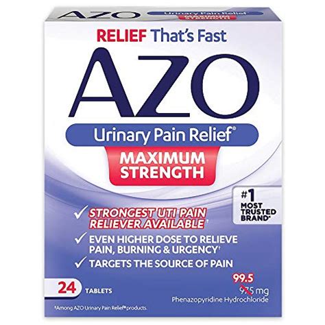 Alivio del dolor urinario AZO de máxima resistencia Alivio ráp