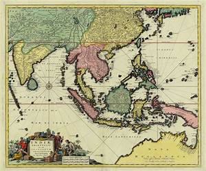 Antique Map East Indies By Visscher C 1760 Bartele Gallery