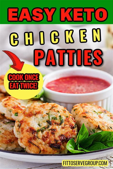 Easy Keto Chicken Patties In 2020 Low Carb Chicken Recipes Chicken