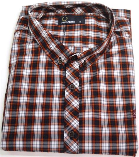 Fred Perry Short Sleeve Rosewood Check Shirt Edgar Jerome