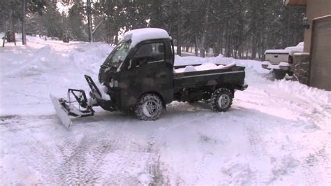 Mini Truck In The Snow Youtube