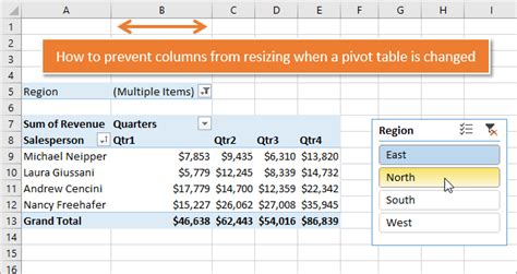 How To Fix A Pivot Table In Excel