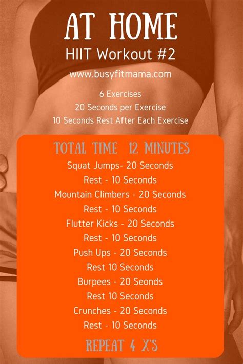 At Home Hiit Workout Busyfitmama Com Full Body Hiit Workout Hiit Workout At Home Hiit