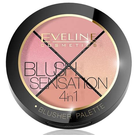 Eveline Blush Sensation Paleta Róży Do Modelowania 4w1