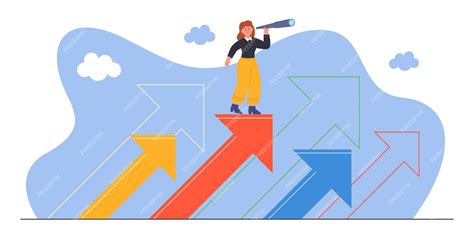 Free Vector | Tiny business person and career directions or