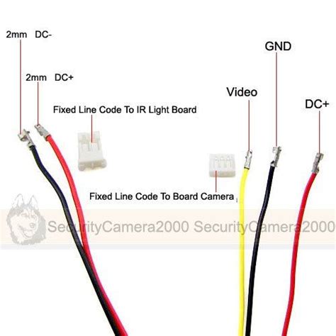 4 Wire Security Camera Wiring Color Code