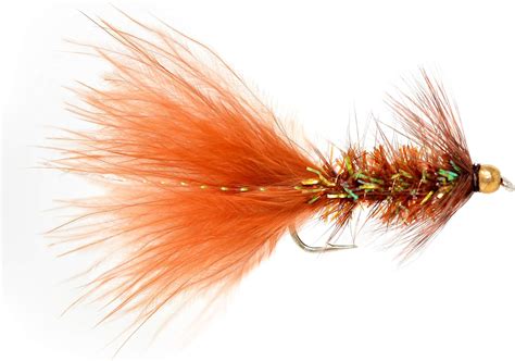 Brown Bead Head Krystal Bugger Woolly Bugger Streamer Trout Fly Fishing