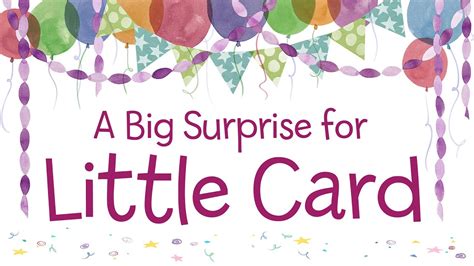 A Big Surprise For Little Card Picture Book Trailer Youtube