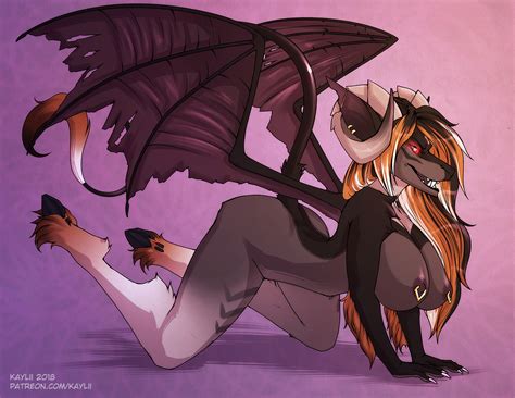 Rule 34 2018 Anthro Breasts Claws Cryptid Demon Ear Piercing Fangs