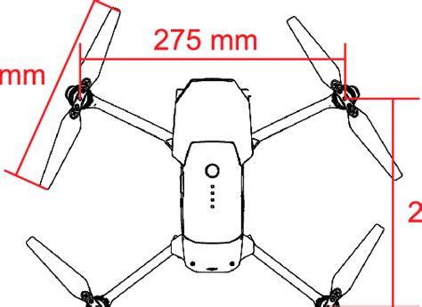 Schematic Top View Of The Drone Dimensions From 10 Download