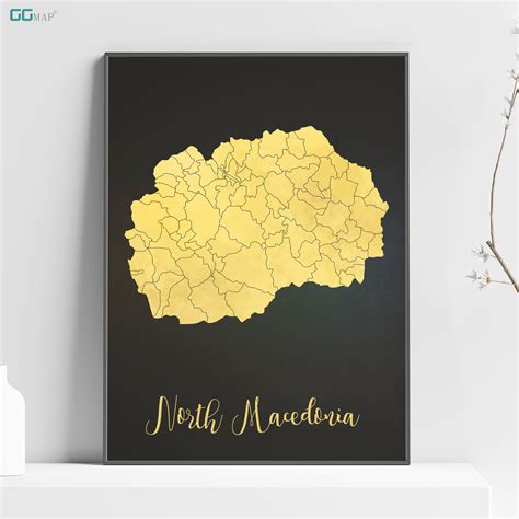 Learn how to create your own. NORTH MACEDONIA map - North Macedonia gold map - Travel ...
