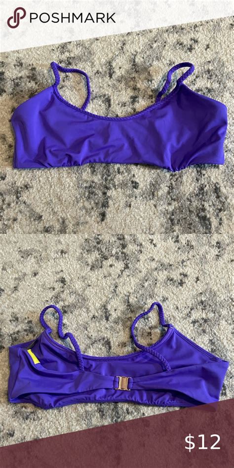 Never Worn La Hearts Purple Bathing Suit Top In 2020 Purple Bathing