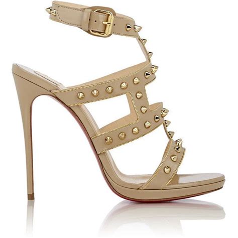 Christian Louboutin Studded Sexystrapi Sandals 1 295 Liked On