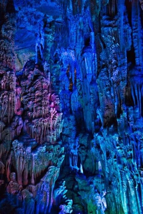 Ludi Cave Limestone Cave Formation Guangxi China Poster Print By Keren