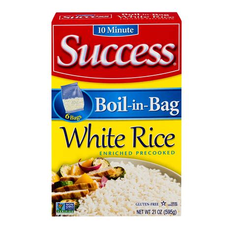 Success Rice Boil In Bag White Rice Box 21 Oz