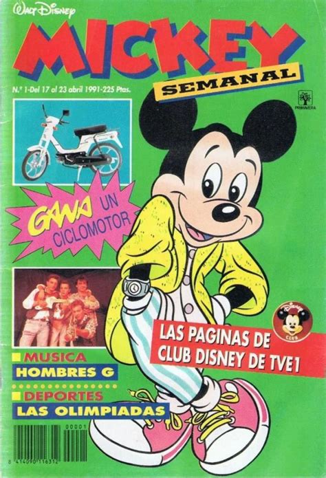 Mickey 1991 Primavera Semanal 1 Ficha De Número En Tebeosfera