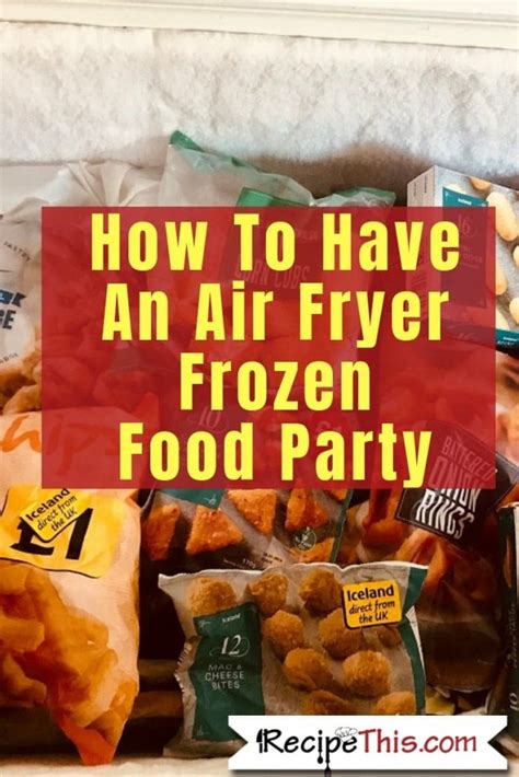 Preheat air fryer to 375 f. Air Fryer Frozen Party Food | Recipe This