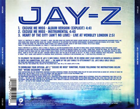 Highest Level Of Music Jay Z Excuse Me Miss Cds 2003 Hlm