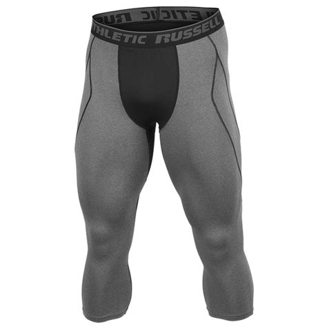 russell athletic men s 3 4 compression leggings big 5 sporting goods