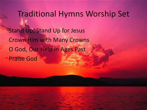Ppt Traditional Hymns Worship Set Powerpoint Presentation Free