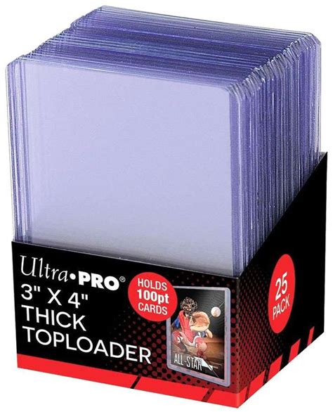Ultra Pro Card Supplies Toploader Series 3 X 4 Thick Toploader 100pt