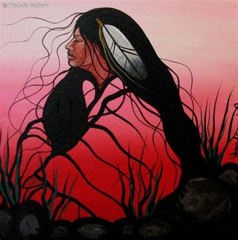 Solitude Jackie Traverse Native American Paintings Native American