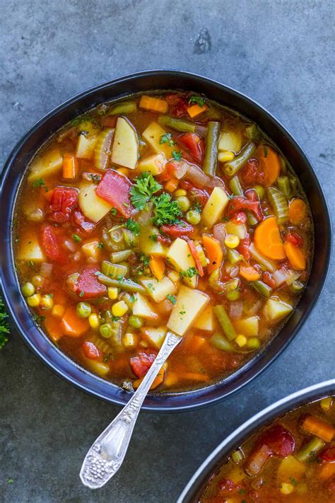 Easy Vegetable Soup Recipe NatashasKitchen Com