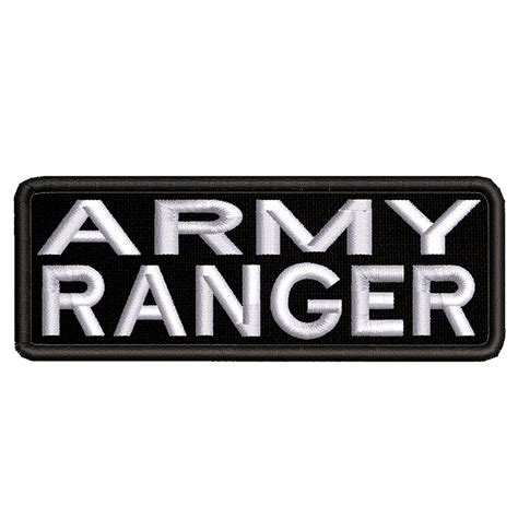 Army Ranger Embroidered Patch Iron Onsew On Military Veteran Etsy