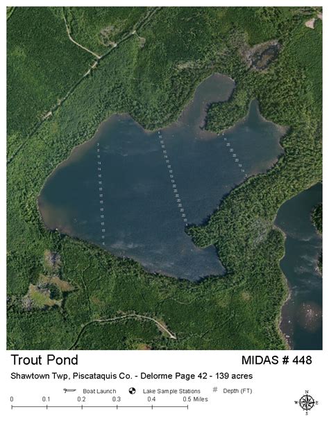 Lakes Of Maine Lake Overview Trout Pond Shawtown Twp Piscataquis