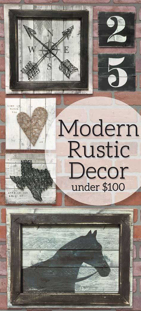 Modern Rustic Decor under $100 Great gift ideas (With images ...