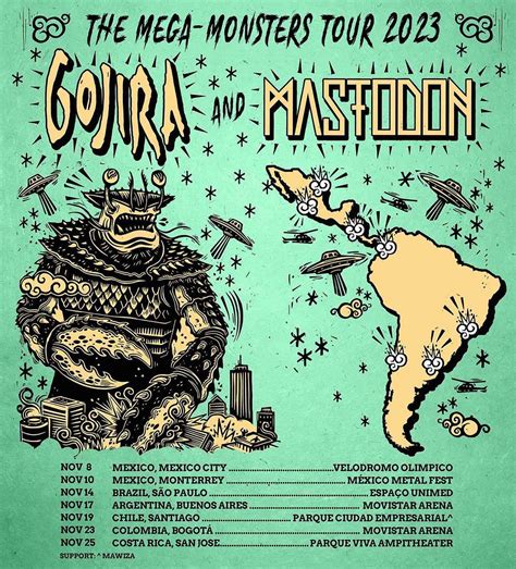 Gojira Gira Por Latinoamérica Junto A Mastodon What The France