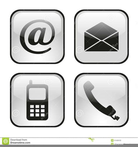 Phone Clipart Email Signature Free Images At Vector Clip
