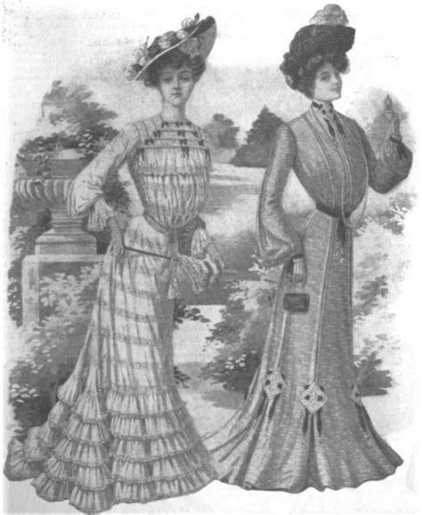 Edwardian Era Clothing Edwardian Era Ladies Dresses July 1903 The