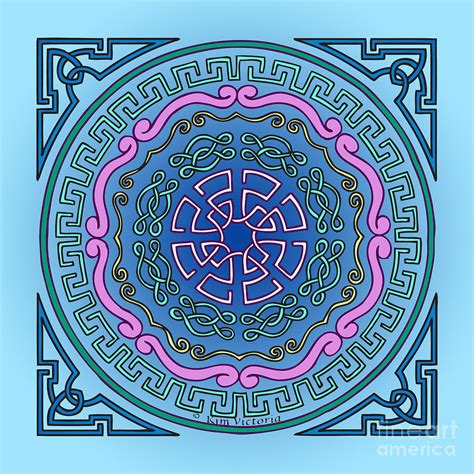 Mandala Of The Water Element Digital Art By Kim Victoria Fine Art America