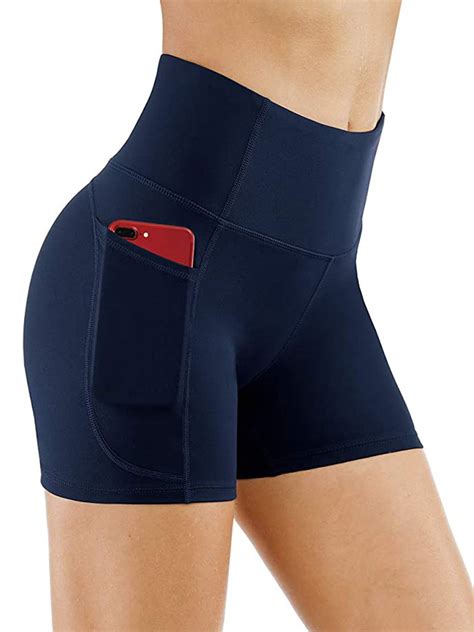 Ukap Workout Shorts For Women With Pockets High Waisted Biker Shorts