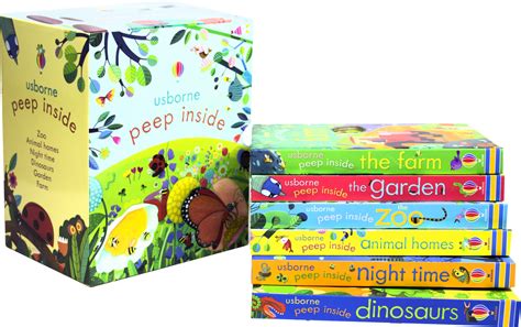 Usborne Peep Inside Complete 6 Board Books Collection Books2door