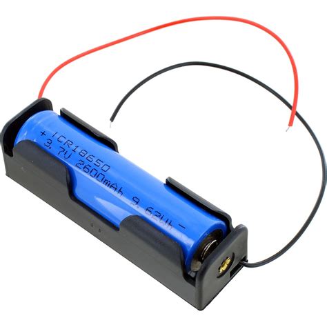 18650 Lithium Cell 37v Battery Holder With Leads Xump
