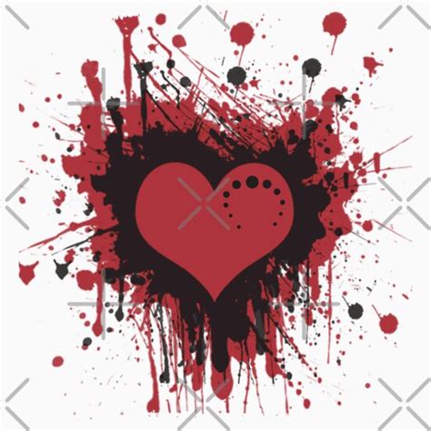 Paint Splatter Heart 1 Stickers By Weheartdogs Redbubble