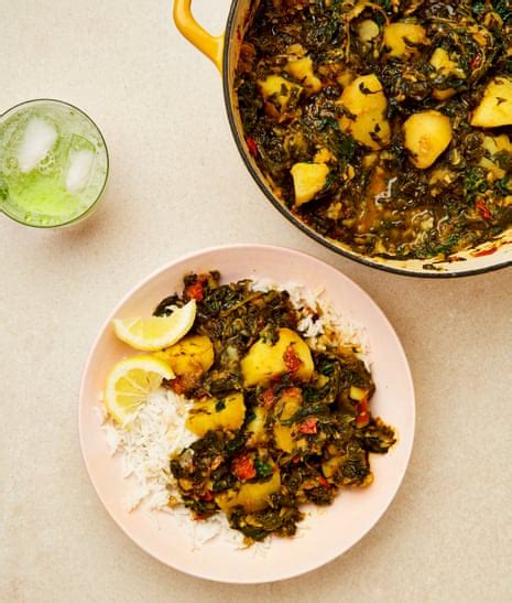 Meera Sodhas Vegan Recipe For Pakistani Style Potato And Spinach Curry Food The Guardian