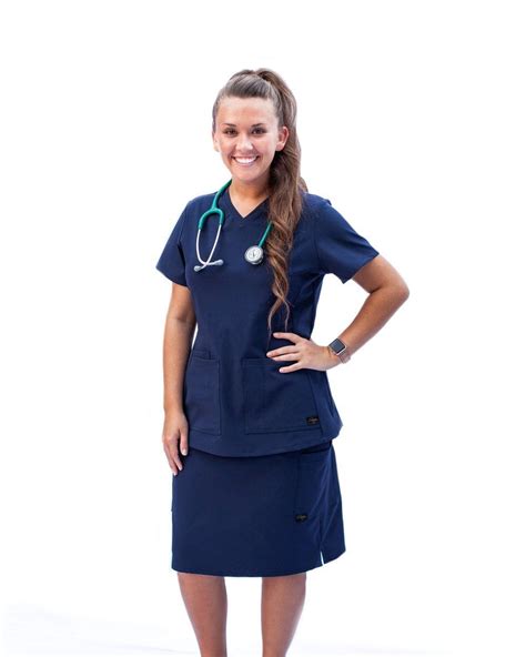 Original Scrub Skirt Navy Blue Scrub Skirts Medical Outfit Navy