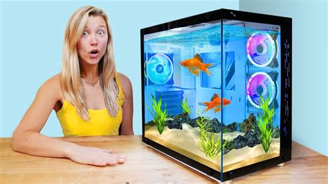 I Transformed My Gaming Pc Into A Fish Tank Youtube