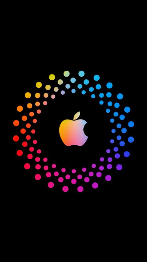 Apple Logo Black Background 4k 8k 6680e Wallpaper Iphone Phone