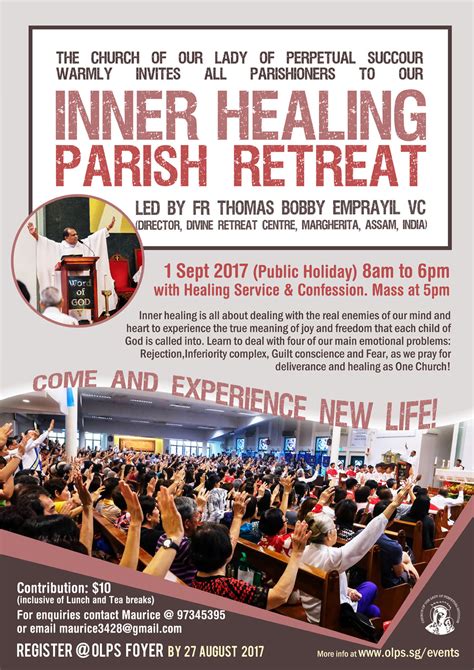 Olps Inner Healing Retreat Church Of Our Lady Of Perpetual Succour
