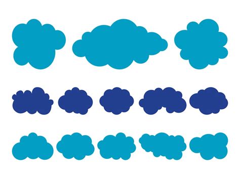 Clouds Set Vector Art And Graphics