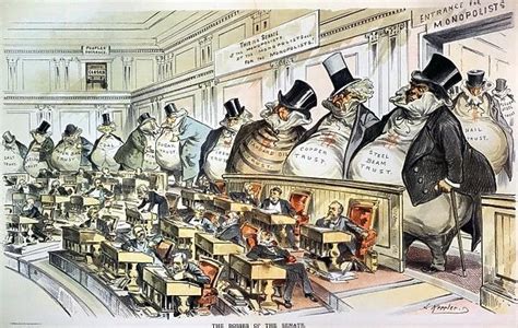 Cartoon Anti Trust 1889 The Bosses Of The Senate 6244924