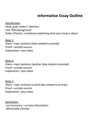 🎉 Informative Essay Structure Informative Essay Structure By Smith