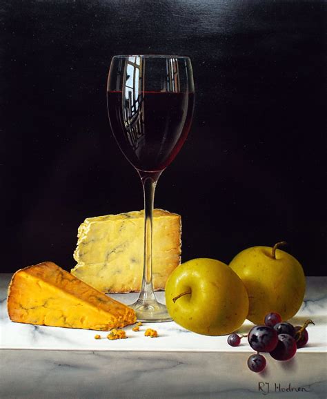 Still Life Wine And Cheese Baron Fine Art