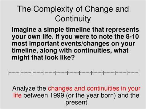 Ppt How To Write The Continuity And Change Over Time Essay Powerpoint