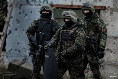 Russian Spetsnaz Unit Sondereinsatzkräfte Armee Und Soldaten
