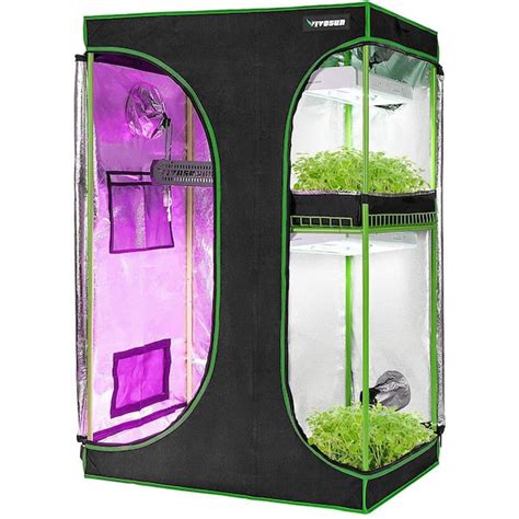Vivosun 3 Ft L X 2 Ft L 2 In 1 Mylar Reflective Grow Tent For Indoor